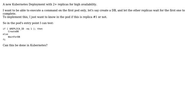 Kubernetes deployment multiple replicas - how to pass replica number to pod (2 Solutions!!) смотреть онлайн