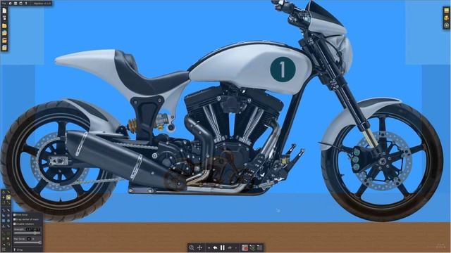 Сборка мотоцикла / Motorcycle assembly // Algodoo / episode 1 смотреть онлайн