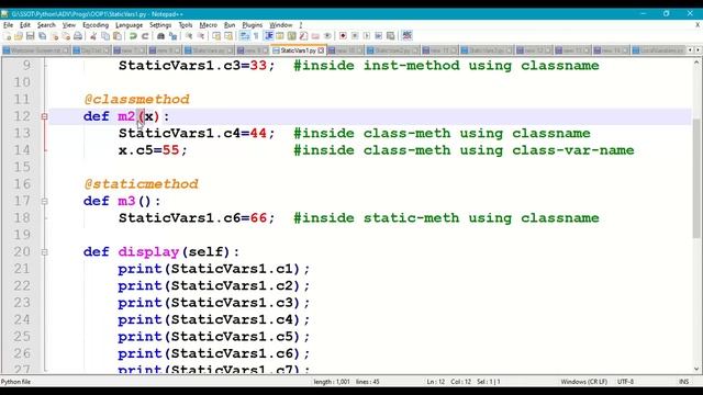 Python class Static Variables|| #3 ||Python class Local Variable||Types of Variables in Python clas смотреть онлайн