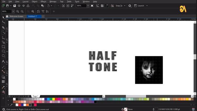 Halftone Effect | Dotted Halftone Pattern | Halftone Text Effect