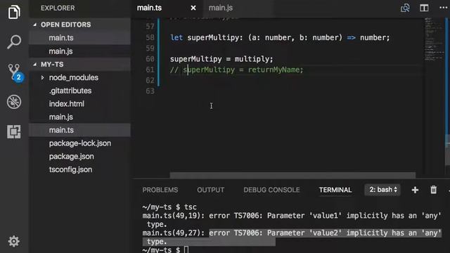 TypeScript 011 Funtion Types смотреть онлайн