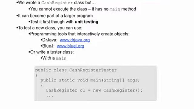 Java Concepts: Late Objects 3/e chapter 8 part 4 смотреть онлайн