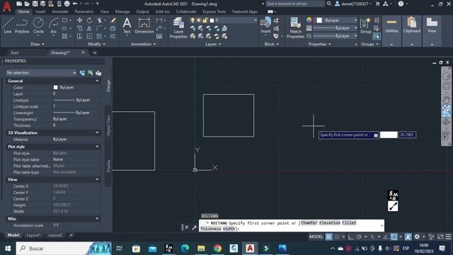 RECTANGULO (AutoCAD) смотреть онлайн