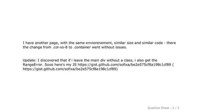 HTML : Maximum call stack size exceeded when changing a class - Bootstrap, jQuery смотреть онлайн