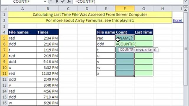 Excel Magic Trick 547: Calculating Last Time File Was Accessed From Server Computer смотреть онлайн