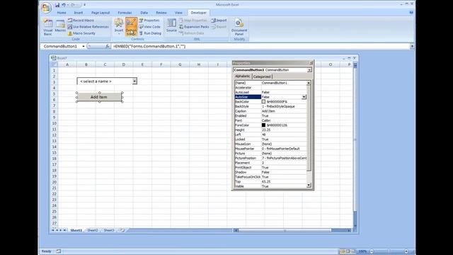 Adding a Combobox Control and Adding Items Using Input Box - Microsoft Excel смотреть онлайн