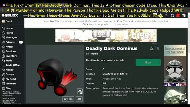 (GIVEAWAY) RED VALK + DEADLY DARK DOMINUS TOY CODE! (ROBLOX) #SHORTS смотреть онлайн
