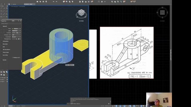 Creación de pieza mecánica en Autocad 2019 MAC смотреть онлайн