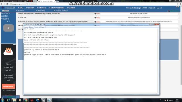 IP BULMA FOTO ATARAK hacker dersleri :) смотреть онлайн