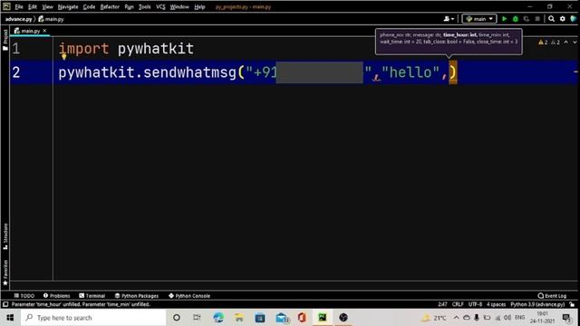Automate WhatsApp Message Using Python || Hack WhatsApp? смотреть онлайн