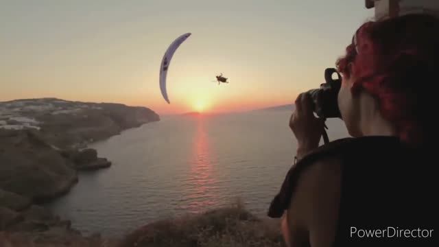 Красота полётов параплана смотреть онлайн