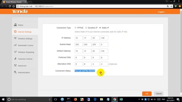 TENDA N301 | Configure Static IP Mode | NETVN
