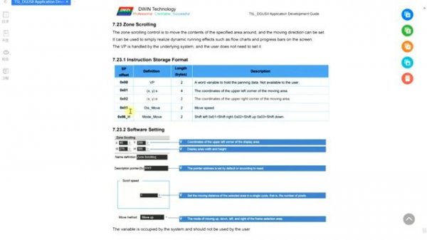 DWIN T5L DGUS Tutorial #21: Zone Scrolling?