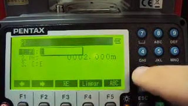 Pentax - Coleta de dados ângulos e distâncias смотреть онлайн