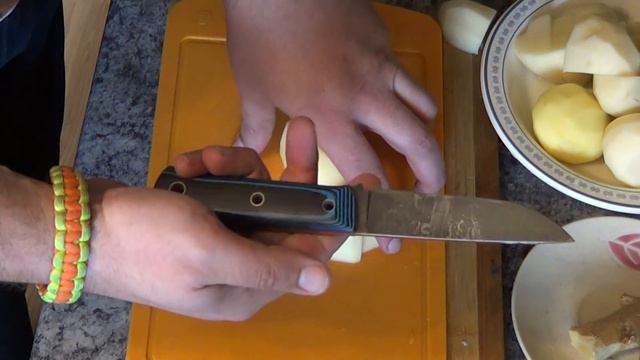 Нож М2 компания Южный Крест - тест на продуктах. смотреть онлайн