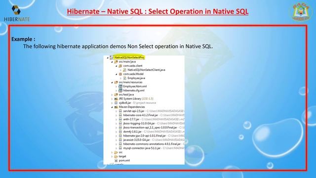 Lesson - 40 : Hibernate - Non Select Operation in Native SQL using XML & Annotation Config смотреть онлайн
