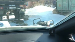 Пробуем зарядить электромобиль от электрогенератора в -30 (утром сегодня было )