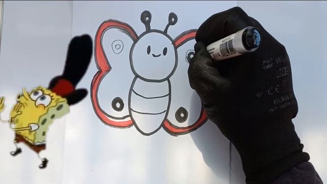 DIBUJANDO UNA MARIPOSA / DRAWING A BUTTERFLY / KAPALAK CHIZIMI / РИСОВАНИЕ БАБОЧКИ смотреть онлайн