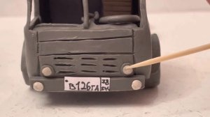 Слепил КАМАЗ 5350 из ПЛАСТИЛИНА! Мой первый грузовик!