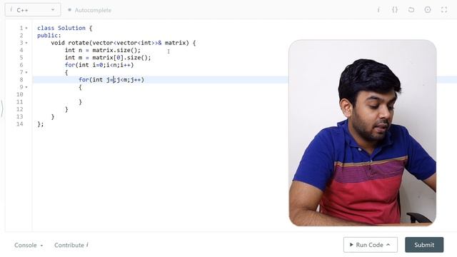 LeetCode Question | Adobe Microsoft | Rotate Image | Daily Dose-75 | Tamil | code io смотреть онлайн