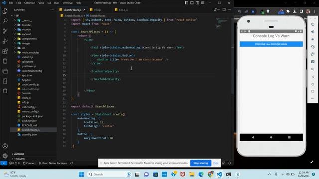 React Native console.log vs console.warn: When and How to Debug (Urdu) смотреть онлайн
