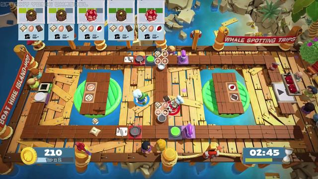 OVERCOOKED! 2 - Surf 'n' Turf - Level 3 - PS4 Gameplay