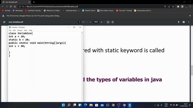 VARIABLES IN JAVA | JAVA TUTORIAL | BORN2CODE смотреть онлайн