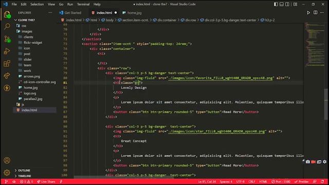 Create a Website Using HTML, CSS & BOOTSTRAP| Tutorial - 02 смотреть онлайн