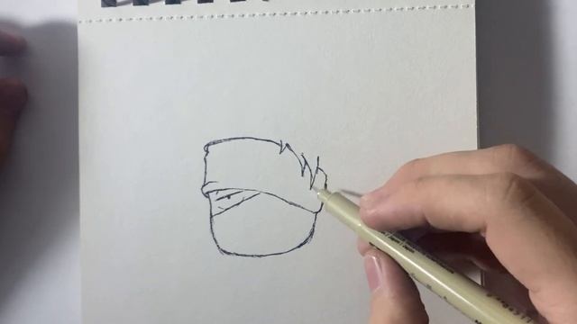 Как нарисовать Какаши в чиби самый легки рисунок