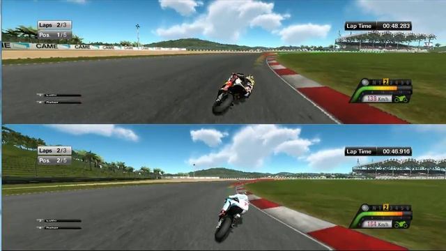 Game MotoGP13 Real split Screen смотреть онлайн