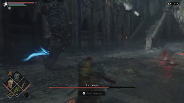 Demon's Souls - Tower Knight Boss Fight смотреть онлайн