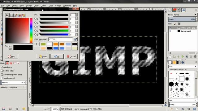Grid Text Effect 1 - GIMP 2.8 Tutorial смотреть онлайн