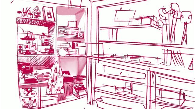 Example: Simple lines and simple one color sketch смотреть онлайн