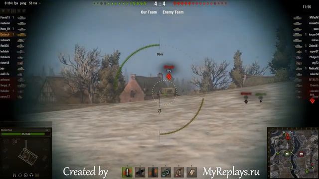 WOT: Erlenberg - KV-1 - 4 frags - смотреть онлайн