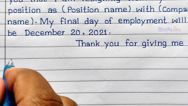 How To Write Resignation Letter || Sample Of Resignation Letter || Letter Of Resignation Format || смотреть онлайн