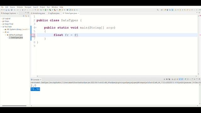 How to Store "float" values in Java | How "float" works in Java | Data Types in Java | Kannada | смотреть онлайн