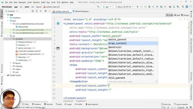 Android Game Development Tutorial in Android Studio | Introduction to Retro Snake Game Project смотреть онлайн
