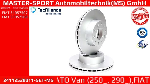 24112528011-SET-MS | BRAKE DISC | Master-Sport-Automobiltechnik (MS) GmbH смотреть онлайн
