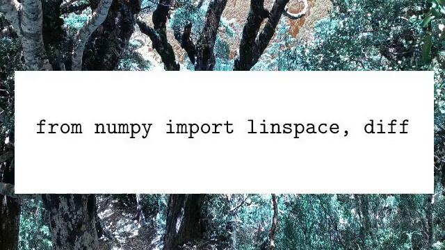 ytpype from numpy import linspace, diff смотреть онлайн