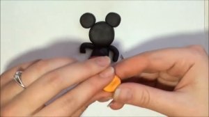 Лепим Микки Мауса из пластилина. Mickey Mause of clay