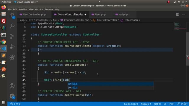 Total Courses API One to Many Relationship смотреть онлайн