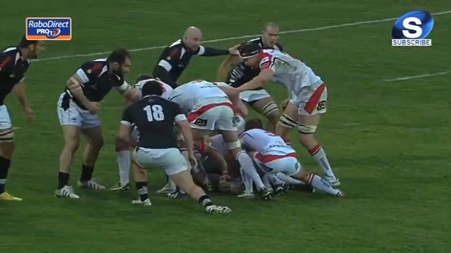 Paddy Jackson Penalty 3 Zebre v Ulster 30th Nov 2013 смотреть онлайн