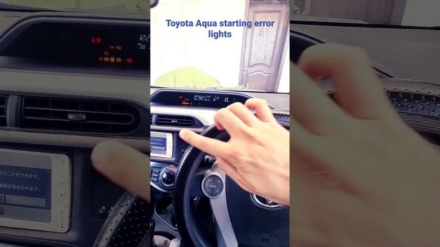 Toyota Aqua starting error lights смотреть онлайн