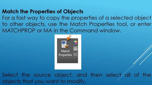 L 50 How to use Match Property in AutoCAD смотреть онлайн