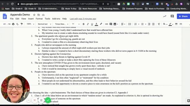 Appendix Demo - Google Docs смотреть онлайн