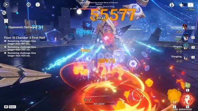 C1 Hutao Funerational And C0 Xiao Triple Anemo - Genshin Impact Abyss 3.4 - Floor 12 9 Stars