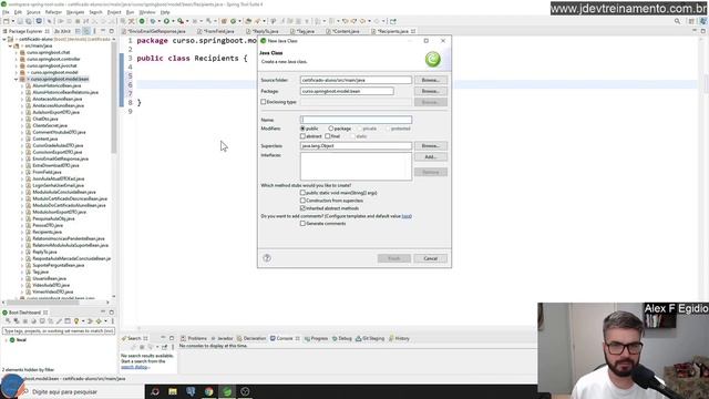 Modelando as classes Java para gerar JSON em API смотреть онлайн