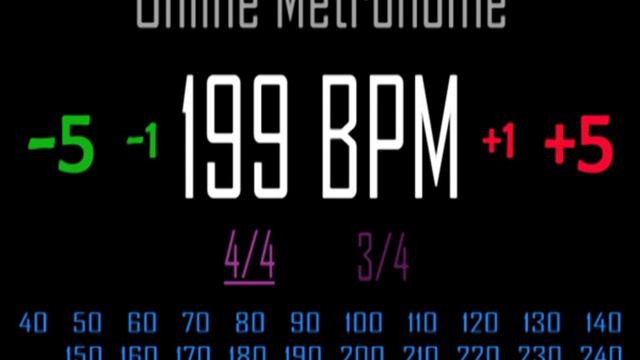 Metronomo Online - Online Metronome - 199 BPM 4/4 смотреть онлайн