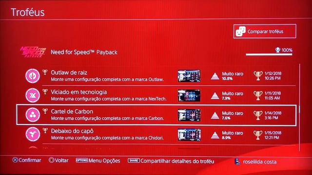 Need for Speed: Payback (PS4) - 93% Platinum Trophy (All Trophies Unlocked) смотреть онлайн