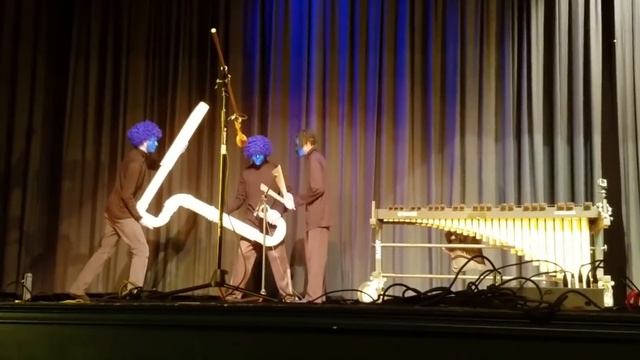 Blue Man Group Act For Talent Show (Drumbone And Marimba/Pipe Instrument)